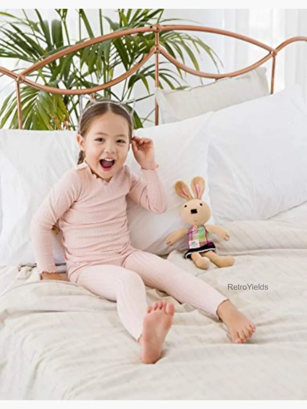 Kids Soft Modal Tencel Pajama Set - 2pc/4pc Long Sleeve Sleepwear